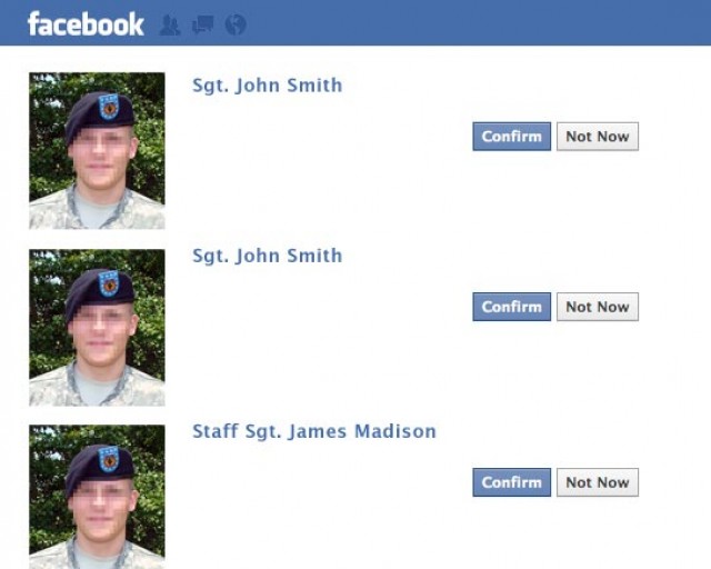 Beware of fake Soldier profiles on social media