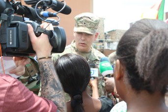 Media interview in Cameroon