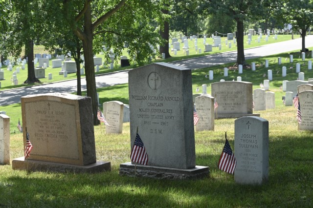 Chaplains Hill in Section 2 at Arlington National Cemetery