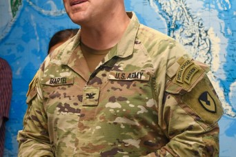 U.S. Army Garrison-Kwajalein Atoll Commander Col. Jeremy Bartel Fulfills Tour de Force