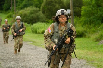 Cadet cadre learn to lead from the front during Cadet Basic Training