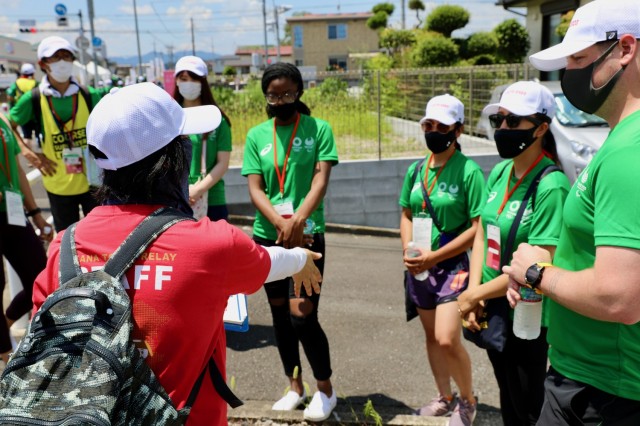 U.S. Army Japan volunteers help local city host Olympic events