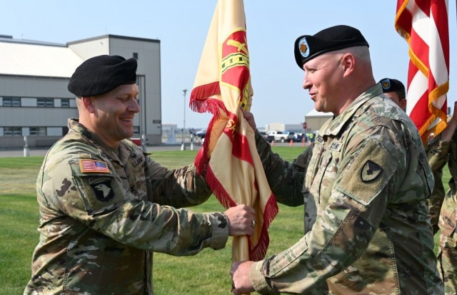 Col. Nate Surrey and Command Sgt. Maj. Rob Preusser at Fort Wainwright