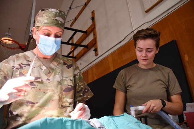 U.S. Army Reserve Maj. Emilee Alms, a veterinarian with the 7351st VET Detachment, 7214 Medical Support Unit and an Arden Hills, Minn. resident, conducts a spay surgery on a kitten assisted by U.S. Army Reserve Spc. Jayden Vergara, an animal care specialist with the 7351 VET Detachment and a Logan, Utah native.
The 7214th MSU was conducting Innovative Readiness Training in support of Operation Walking Shield, a program that teams federal agencies with American Indian groups to help improve living conditions on American Indian reservations. Innovative Readiness Training is an opportunity that provides training for our military personnel to ensure deployment readiness while addressing needs within America’s local communities.
For this IRT project, 35 U.S. Army Reserve Soldiers assigned to Army Reserve Medical Command’s 7214th MSU based in Garden Grove, California in partnership with the Fort Belknap Agency and Hays Clinic, offered health care services at the Fort Belknap Agency and Hays Clinic on the Fort Belknap Reservation, Montana from July 18-31. The project supported a tribal population of more than 5,800 people. 
The medical professionals supporting this mission included physicians, physician assistants, nurses, a psychologist, a behavioral health technician, a pharmacist and pharmacy technician, dentists, dental assistants, medics and several support staff.  
Medical services provided included general medicine, health exams, behavioral health, dental exams and services, veterinary services, public education and other health care services.