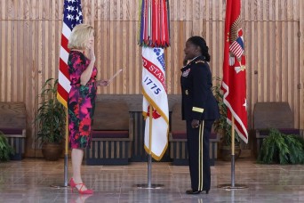 Secretary of the Army swears in first female inspector general 