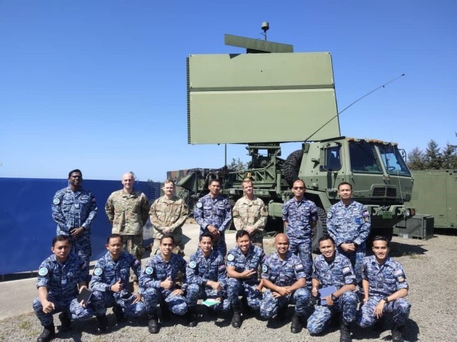 The Western Air Defense Sector hosts 12 members of the Royal Malaysian Air Force as part of a subject matter exchange entailing hands-on training at a radar site at Camp Rilea, Oregon, Aug. 27, 2021. Washington and Malaysia have been partner countries in the National Guard State Partnership Program since August 2017. (Courtesy photo)