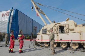 US Army's 1st Infantry Division participates in international defense industry exhibition in Poland