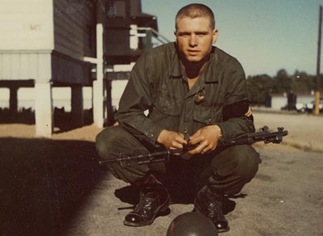 Then-Pfc. James McCloughan at Basic Combat Training, September 1968. (Photo courtesy of James C. McCloughan)