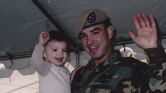 Sergeant First Class Petry and his son