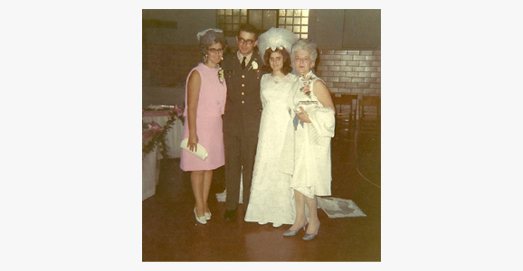 Leslie Sabo's Wedding with bride and family